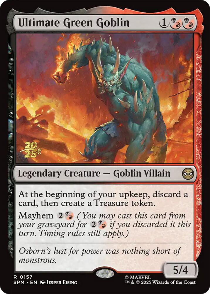 Ultimate Green Goblin [Marvel's Spider-Man Prerelease Promos] | Pegasus Games WI