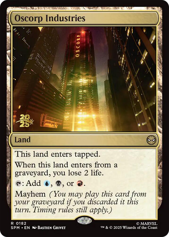 Oscorp Industries [Marvel's Spider-Man Prerelease Promos] | Pegasus Games WI
