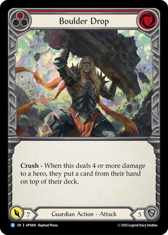 Boulder Drop (Red) [APS008] (Armory Deck: Pleiades) | Pegasus Games WI