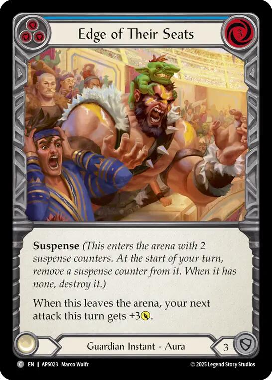 Edge of Their Seats (Blue) [APS023] (Armory Deck: Pleiades) | Pegasus Games WI