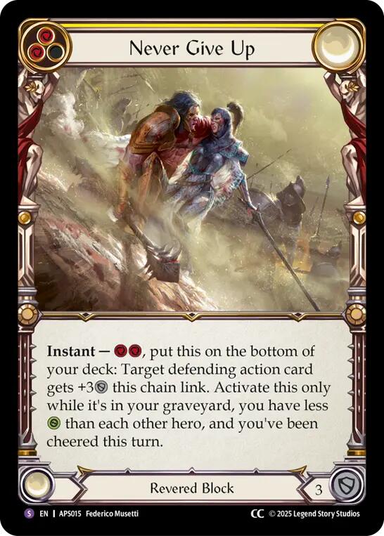 Never Give Up [ASP015] (Armory Deck: Pleiades) | Pegasus Games WI