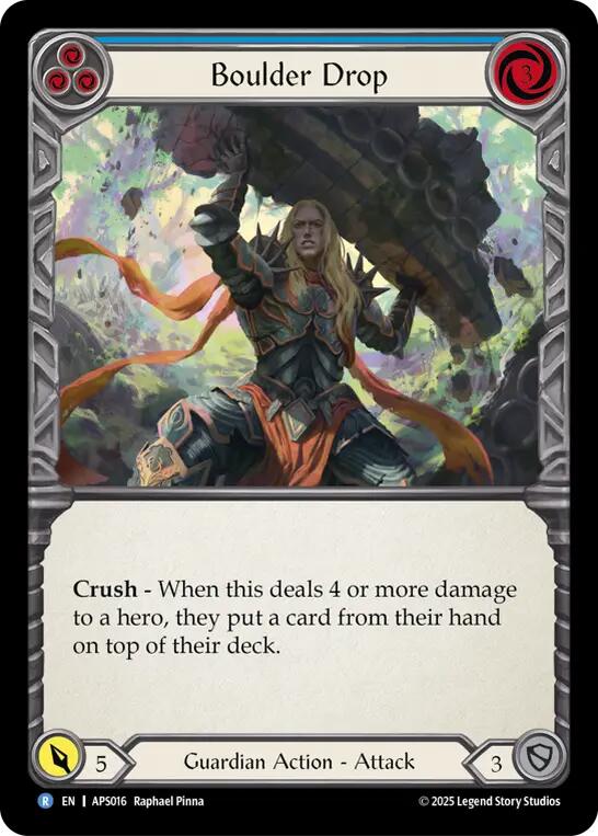 Boulder Drop (Blue) [APS016] (Armory Deck: Pleiades) | Pegasus Games WI