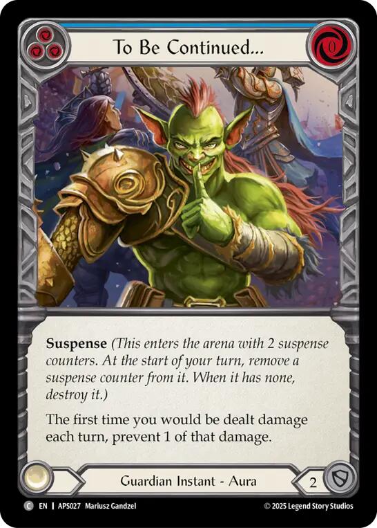 To Be Continued... [APS027] (Armory Deck: Pleiades) | Pegasus Games WI