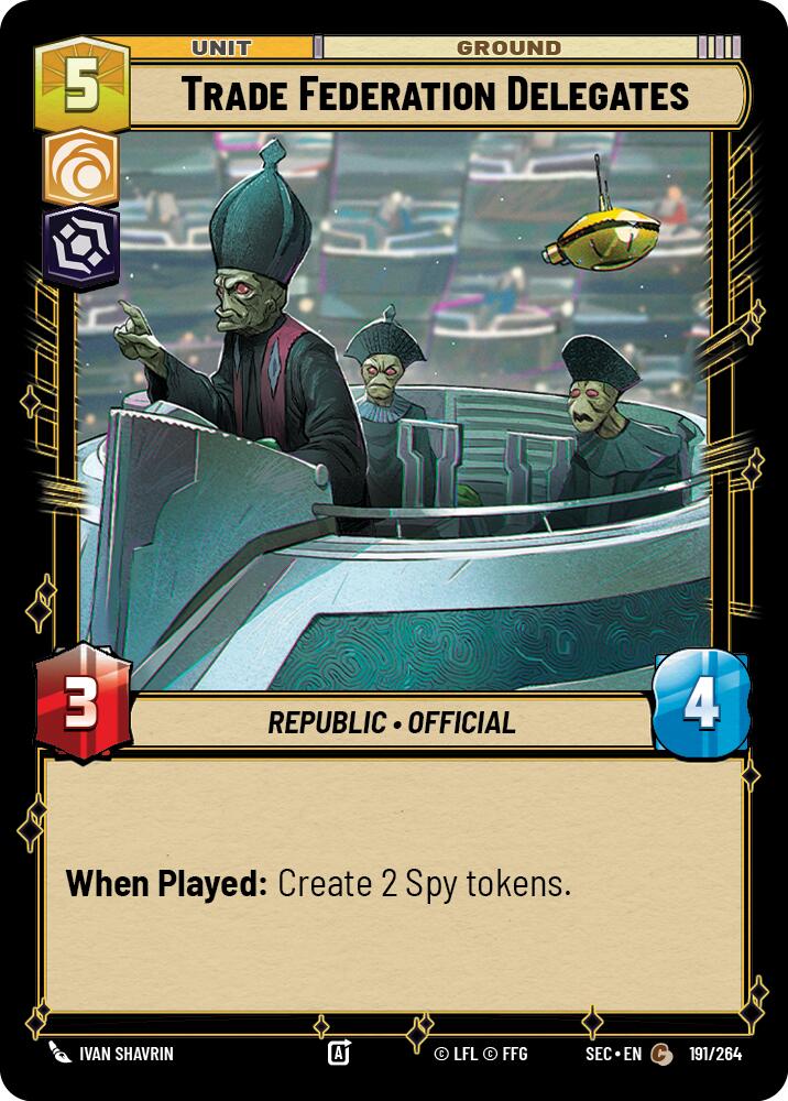 Trade Federation Delegates (191/264) (191/264) [Secrets of Power] | Pegasus Games WI