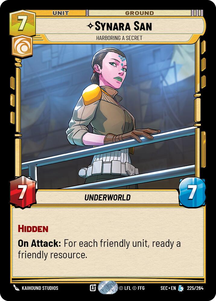 Synara San (225/264) - Harboring a Secret (225/264) [Secrets of Power] | Pegasus Games WI