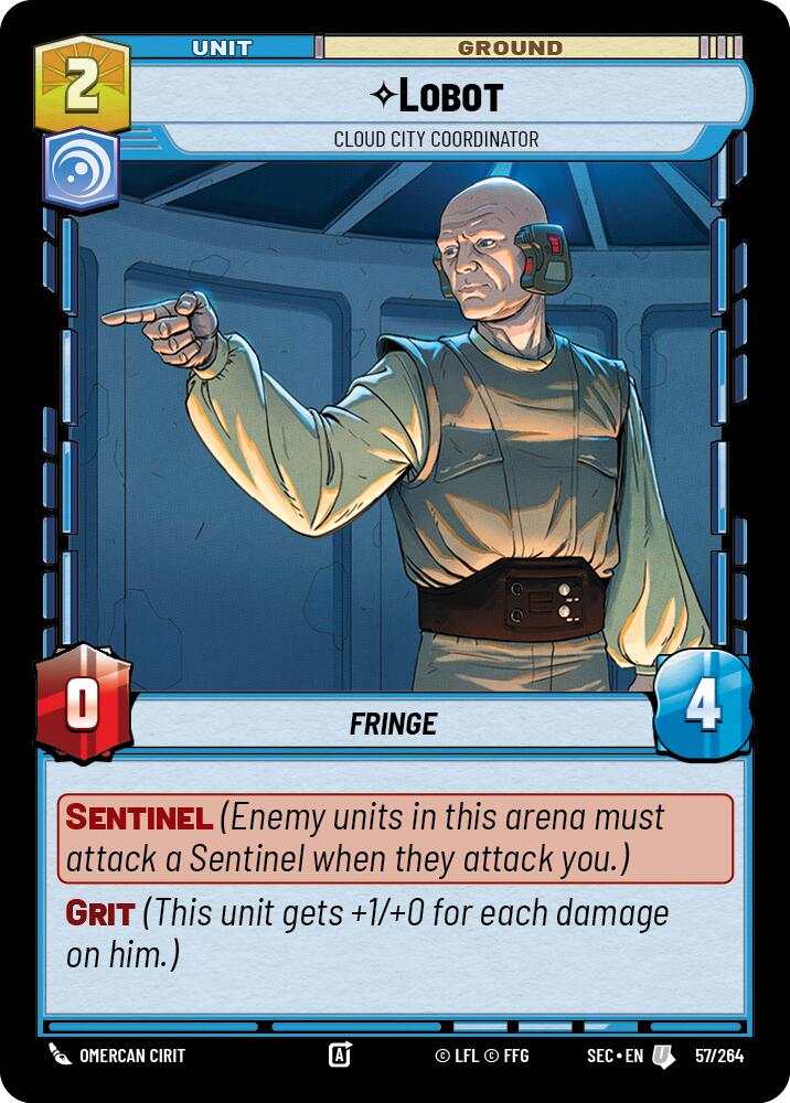 Lobot (57/264) - Cloud City Coordinator (57/264) [Secrets of Power] | Pegasus Games WI