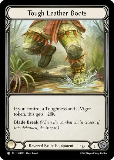 Tough Leather Boots (Cold Foil) [SUP003] (Super Slam)  Cold Foil | Pegasus Games WI