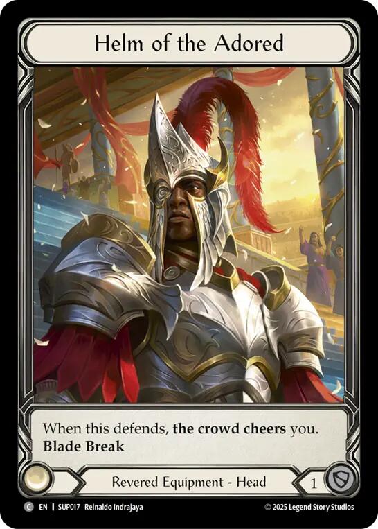 Helm of the Adored (Extended Art Cold Foil) [SUP017] (Super Slam)  Cold Foil | Pegasus Games WI