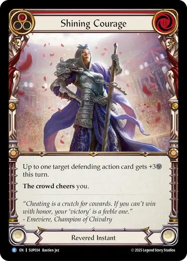 Shining Courage [SUP034] (Super Slam)  Rainbow Foil | Pegasus Games WI