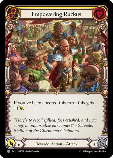Empowering Ruckus [SUP039] (Super Slam)  Rainbow Foil | Pegasus Games WI