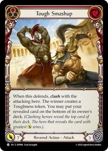 Tough Smashup (Red) [SUP046] (Super Slam)  Rainbow Foil | Pegasus Games WI