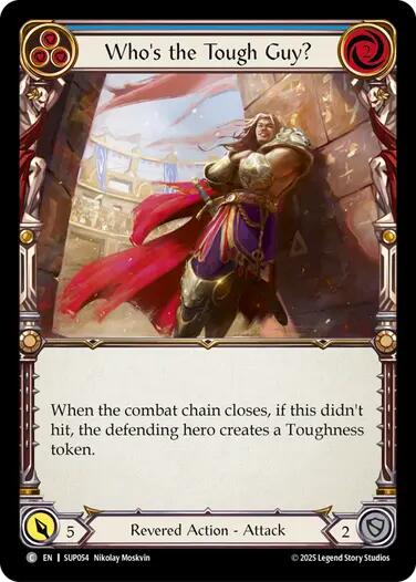 Who's the Tough Guy? (Blue) [SUP054] (Super Slam)  Rainbow Foil | Pegasus Games WI