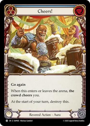 Cheers! [SUP055] (Super Slam)  Rainbow Foil | Pegasus Games WI