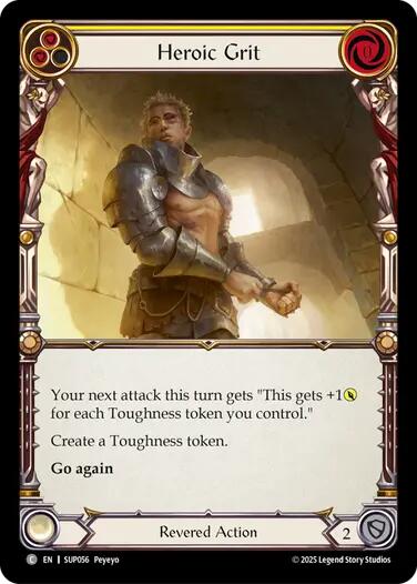 Heroic Grit [SUP056] (Super Slam)  Rainbow Foil | Pegasus Games WI