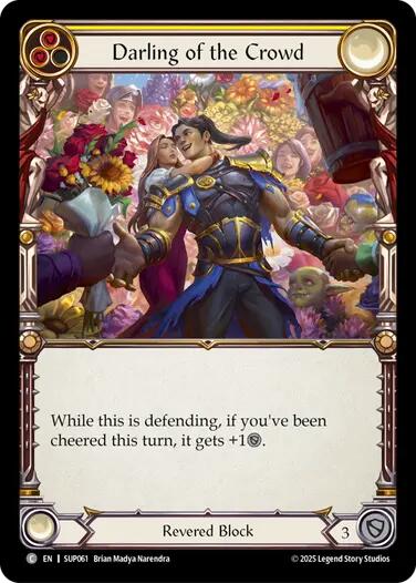 Darling of the Crowd [SUP061] (Super Slam)  Rainbow Foil | Pegasus Games WI