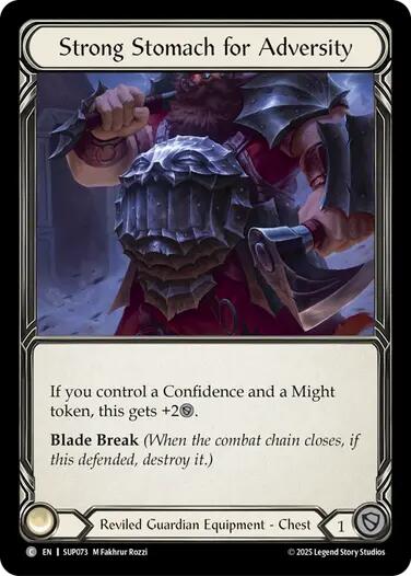 Strong Stomach for Adversity (Cold Foil) [SUP073] (Super Slam)  Cold Foil | Pegasus Games WI