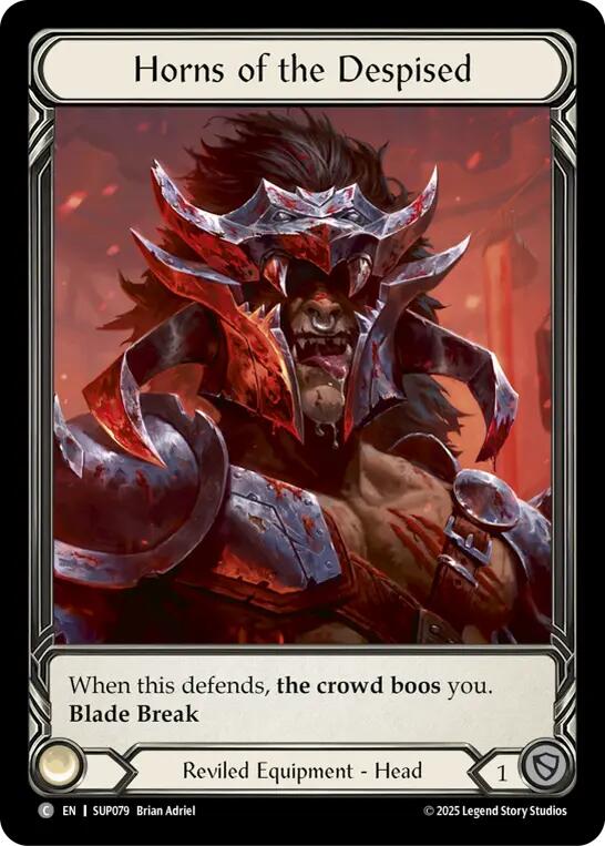 Horns of the Despised (Extended Art Cold Foil) [SUP079] (Super Slam)  Cold Foil | Pegasus Games WI