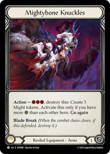 Mightybone Knuckles (Cold Foil) [SUP080] (Super Slam)  Cold Foil | Pegasus Games WI