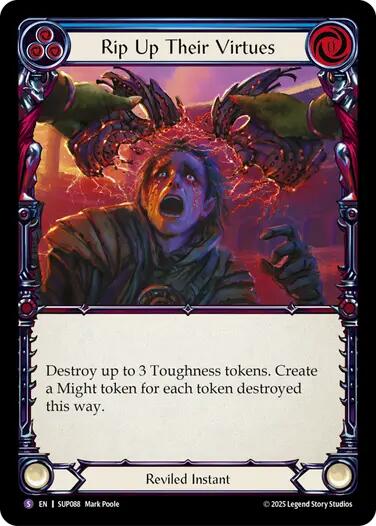 Rip Up Their Virtues [SUP088] (Super Slam)  Rainbow Foil | Pegasus Games WI