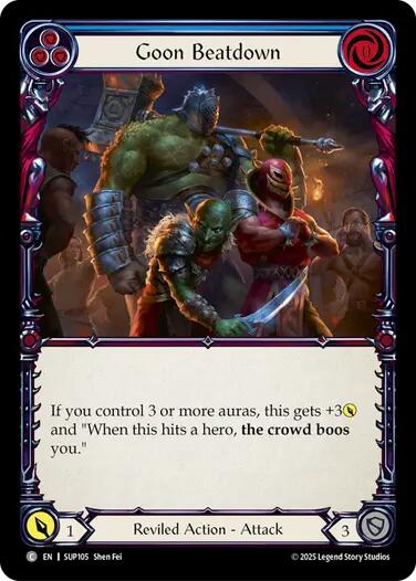 Goon Beatdown [SUP105] (Super Slam)  Rainbow Foil | Pegasus Games WI