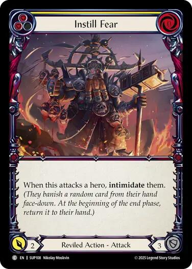 Instill Fear (Yellow) [SUP108] (Super Slam) | Pegasus Games WI