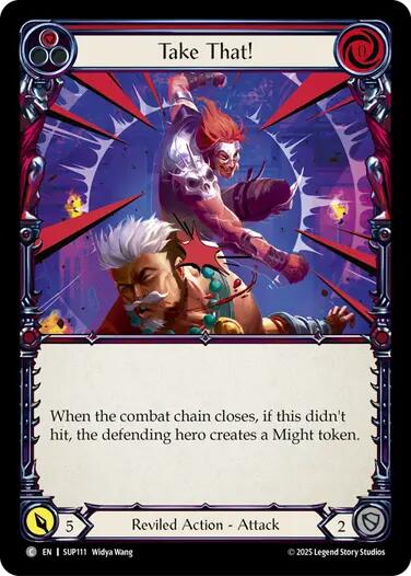 Take That! (Red) [SUP111] (Super Slam)  Rainbow Foil | Pegasus Games WI