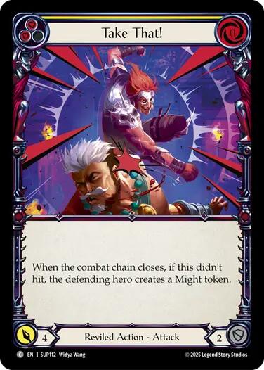 Take That! (Yellow) [SUP112] (Super Slam)  Rainbow Foil | Pegasus Games WI