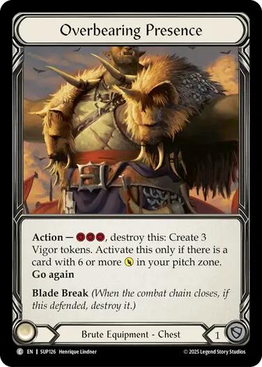 Overbearing Presence (Cold Foil) [SUP126] (Super Slam)  Cold Foil | Pegasus Games WI