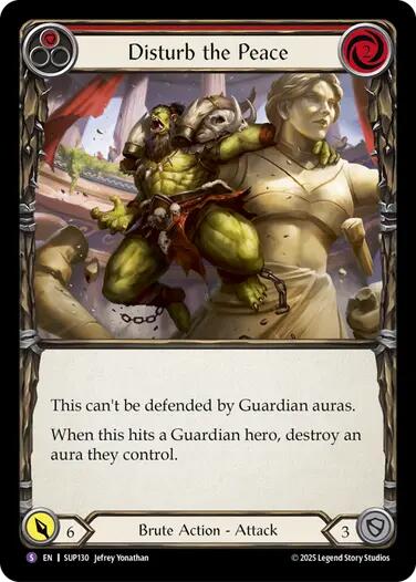 Disturb the Peace [SUP130] (Super Slam)  Rainbow Foil | Pegasus Games WI