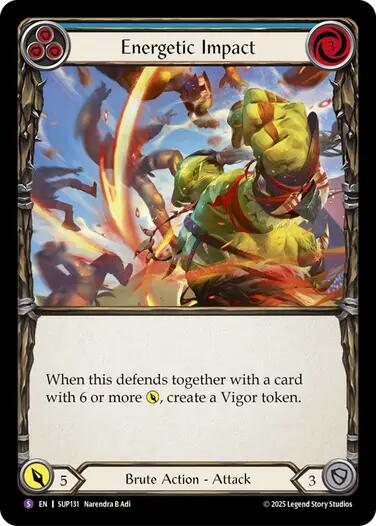 Energetic Impact [SUP131] (Super Slam)  Rainbow Foil | Pegasus Games WI