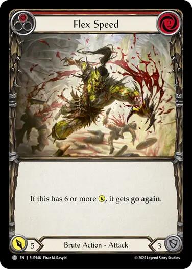 Flex Speed (Red) [SUP146] (Super Slam)  Rainbow Foil | Pegasus Games WI