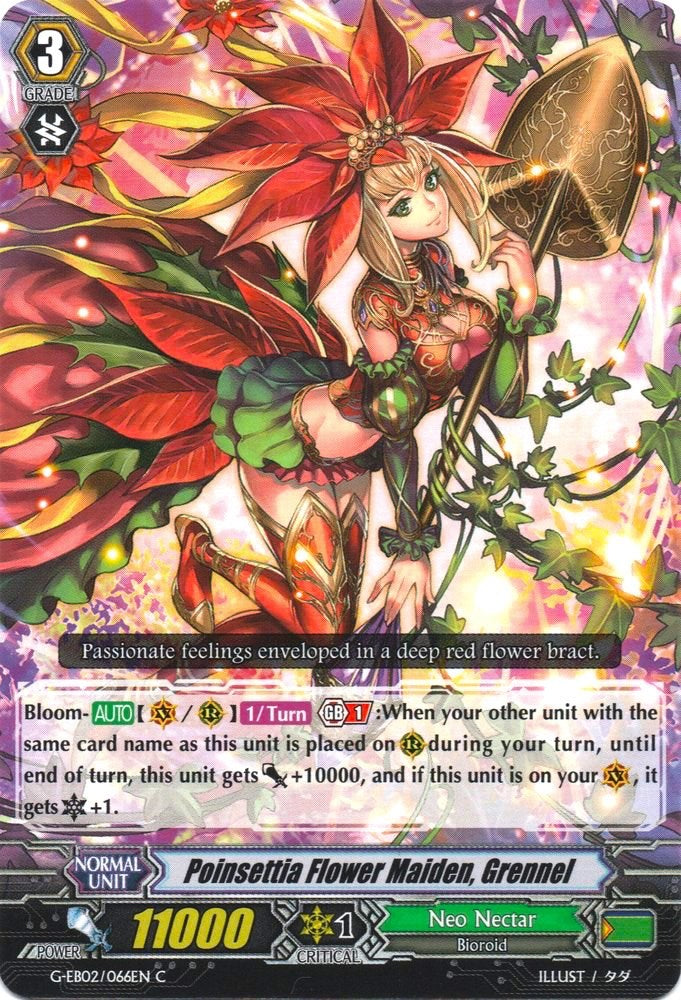 Poinsettia Flower Maiden, Grennel (G-EB02/066EN) [The AWAKENING ZOO] | Pegasus Games WI