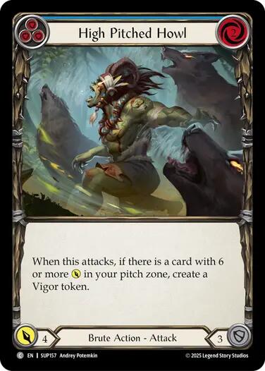 High Pitched Howl (Blue) [SUP157] (Super Slam)  Rainbow Foil | Pegasus Games WI