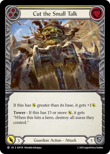 Cut the Small Talk [SUP174] (Super Slam)  Rainbow Foil | Pegasus Games WI