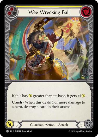 Wee Wrecking Ball [SUP194] (Super Slam)  Rainbow Foil | Pegasus Games WI