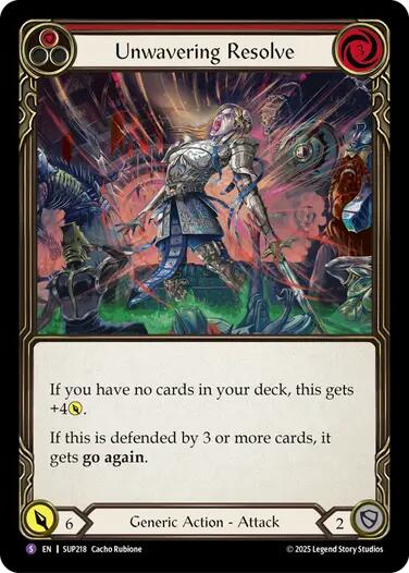 Unwavering Resolve [SUP218] (Super Slam)  Rainbow Foil | Pegasus Games WI