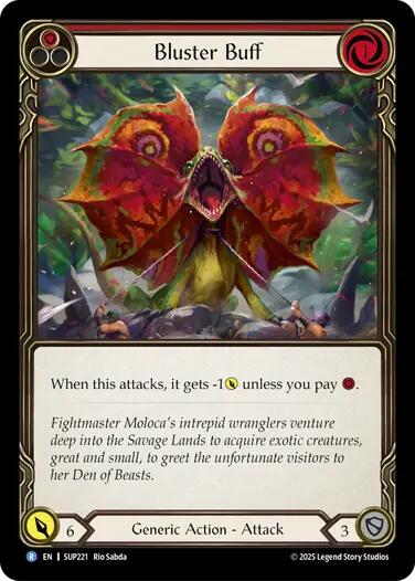 Bluster Buff [SUP221] (Super Slam)  Rainbow Foil | Pegasus Games WI