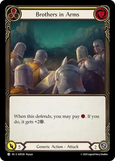 Brothers in Arms (Yellow) [SUP228] (Super Slam) | Pegasus Games WI