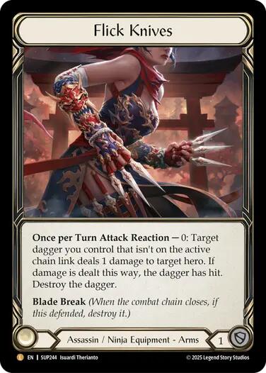 Flick Knives [SUP244] (Super Slam)  Rainbow Foil | Pegasus Games WI