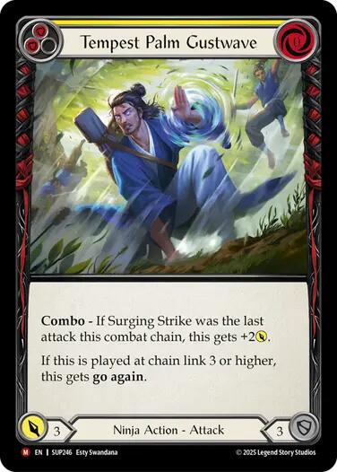 Tempest Palm Gustwave [SUP246] (Super Slam)  Rainbow Foil | Pegasus Games WI