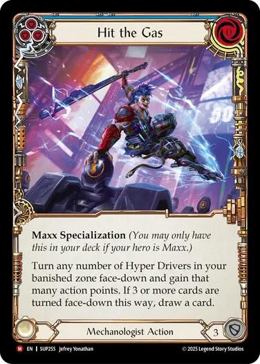 Hit the Gas [SUP255] (Super Slam)  Rainbow Foil | Pegasus Games WI