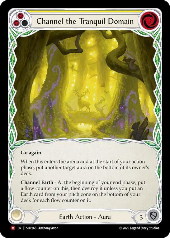 Channel the Tranquil Domain (Extended Art Cold Foil) [SUP263] (Super Slam)  Cold Foil | Pegasus Games WI