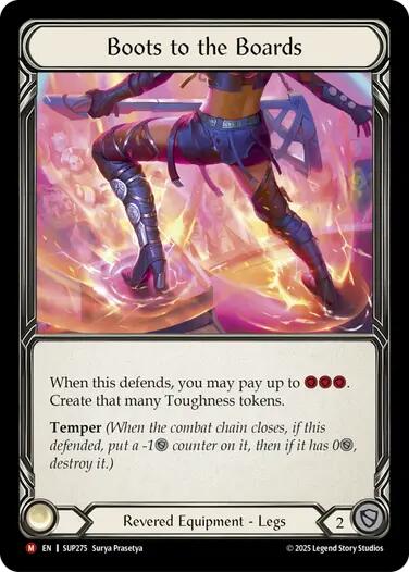 Boots to the Boards (Cold Foil) [SUP274] (Super Slam)  Cold Foil | Pegasus Games WI