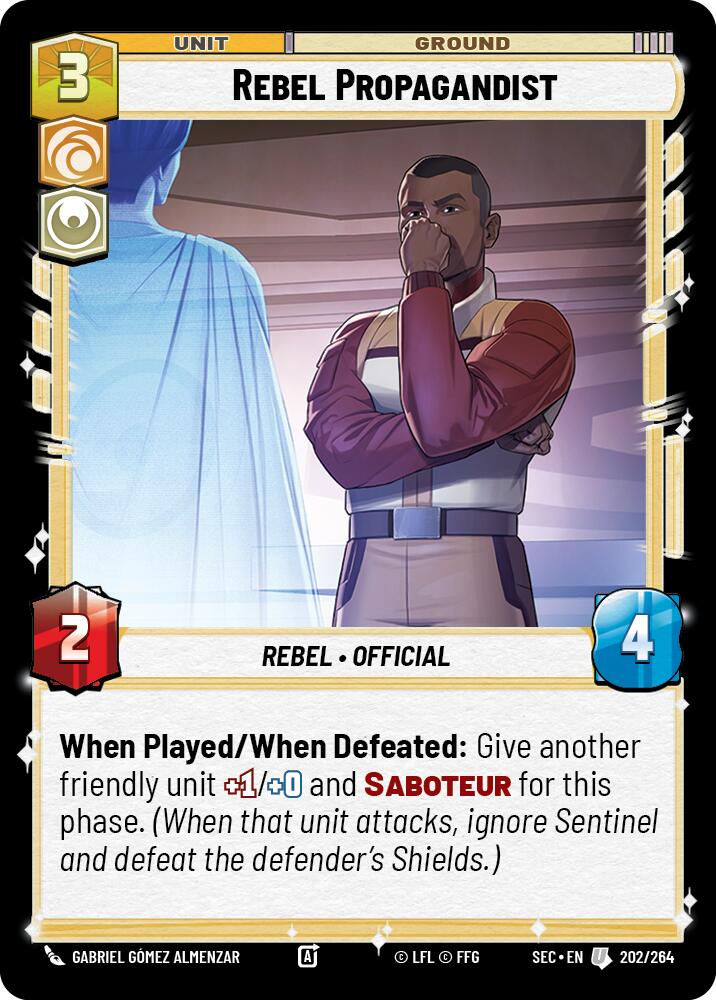 Rebel Propagandist (202/264) (202/264) [Secrets of Power] | Pegasus Games WI