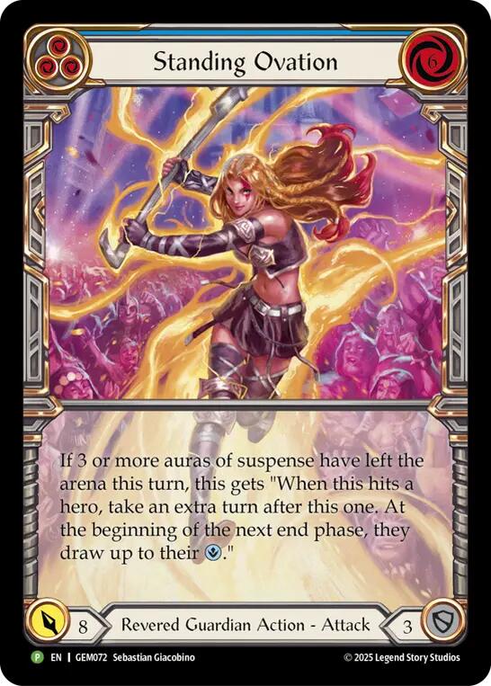 Standing Ovation [GEM072] (GEM Pack 3)  Cold Foil | Pegasus Games WI