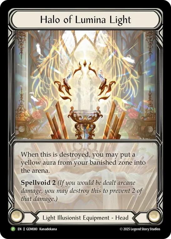 Halo of Lumina Light [GEM080] (GEM Pack 3)  Rainbow Foil | Pegasus Games WI