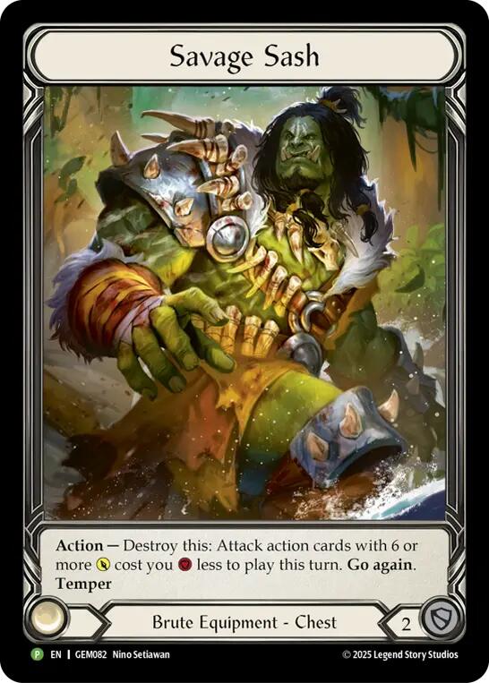 Savage Sash [GEM082] (GEM Pack 3)  Rainbow Foil | Pegasus Games WI