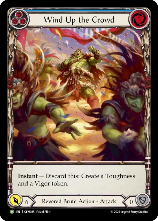 Wind Up the Crowd [GEM085] (GEM Pack 3)  Rainbow Foil | Pegasus Games WI