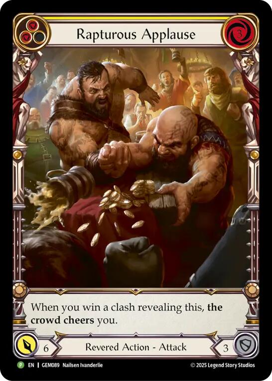 Rapturous Applause [GEM089] (GEM Pack 3)  Rainbow Foil | Pegasus Games WI