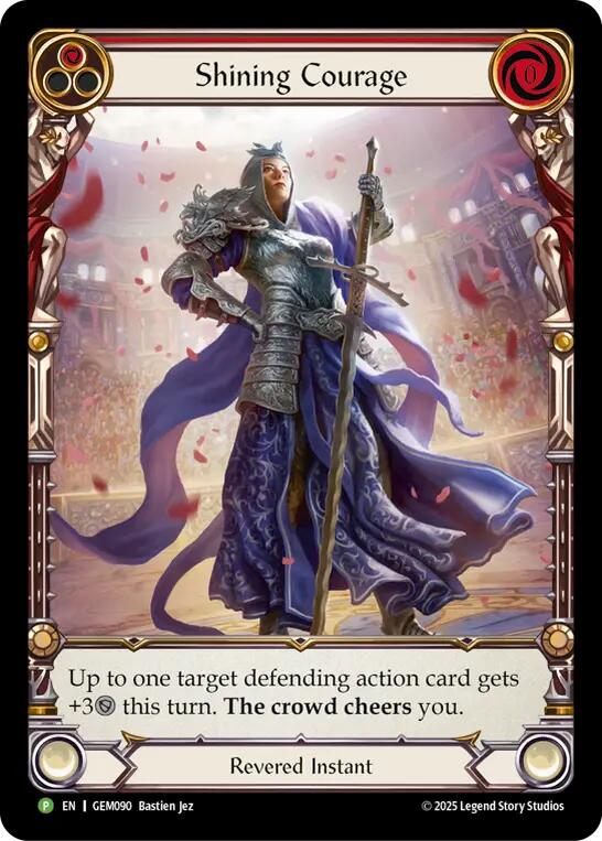 Shining Courage [GEM090] (GEM Pack 3)  Rainbow Foil | Pegasus Games WI
